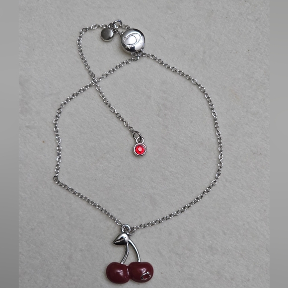 Coach Cherry Charm Slider Bracelet